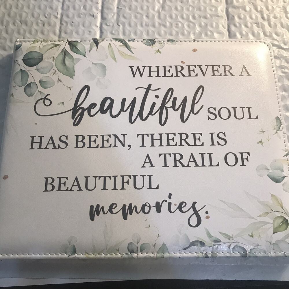 Funeral guest book memorial service celebration of life